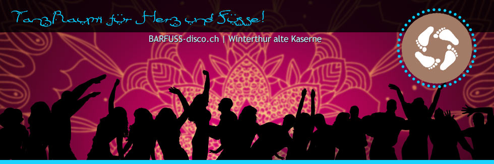 Kopfbild Barfuss Disco in Winterthur